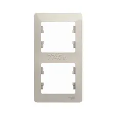 Рамка Systeme Electric Glossa GSL000906 (молочный)