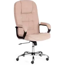 Офисное кресло TetChair СН9944 флок/хром (бежевый)