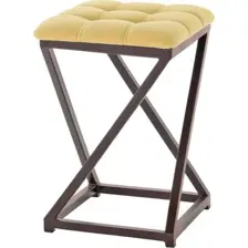 Табурет AMC Comfort 8К2.15 (кожзам, светло-желтый/коричневый)