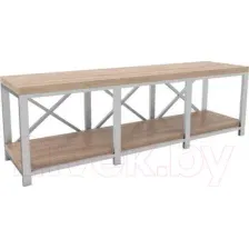 Тумба Hype Mebel Флорида 120x40 (белый/дуб галифакс натуральный)
