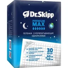 Пеленки Dr.Skipp Premium Max 60x40 (30 шт)