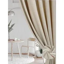 Комплект штор Soft Lines Бархат 9138-E4 (150x270, молочный)