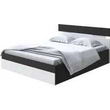 Кровать PROxSON Milton с ПМ 120x190 (черный/белый)