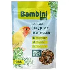 Bambini Pets Корм для средних попугаев 800 г