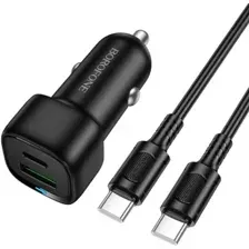 Автомобильное зарядное Borofone BZ34B USB Type-C (черный)