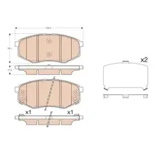 Тормозные колодки дисковые передняя ось TRW GDB3553