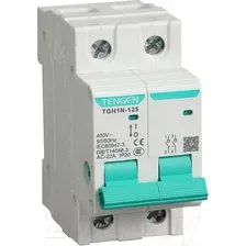 Выключатель нагрузки Tengen TGH1N-125, 2P, 32A, 2M TEN340012