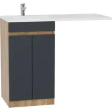 Тумба с умывальником Onika Милтон Нова 58 105807 + Madera Kamilla 120 L
