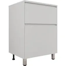 Symbolite Тумба под умывальник Лима 60 Line Plus 2 ящика ЛС-00002456 (напольная, белый матовый)