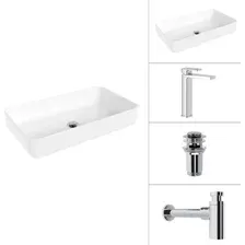 Умывальник Lauter 21487-60+Cascade 21СК0655C+сифон 21635CH+дон.клапан 21190CH (хром)