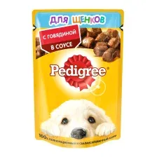 Влажный корм для собак Pedigree Для щенков от 1 месяца с говядиной  (85г)
