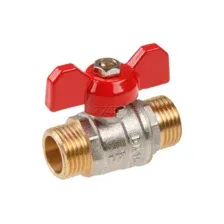 Кран шаровой 1/2" PN30 с наружной резьбой бабочка AV ENGINEERING (AVE142012)