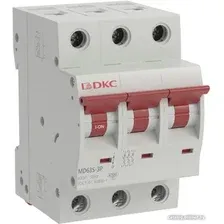 Выключатель автоматический DKC Yon Max MD63S 3P 6A C 4.5kA 3М