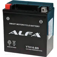 Мотоциклетный аккумулятор ALFA YTX16-BS (14 А·ч)