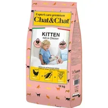 Корм для котят Chat&Chat Expert, 3844, с курицей, 14 кг