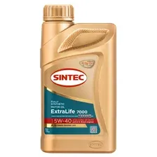 Моторное масло SINTEC EXTRALIFE 7000 5W-40 ACEA A3/B4 API SN/CF, 1л / 600253