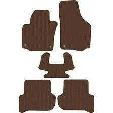 Комплект ковриков для авто Alicosta Skoda Yeti I (suv / 5L) 2009 - 2018 (коричневый, сота)