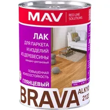 Лак Brava Alkyd 2122 1 л (бесцветный глянцевый)