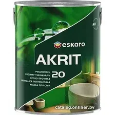 Краска Eskaro Akrit 20 9.5л (белый)
