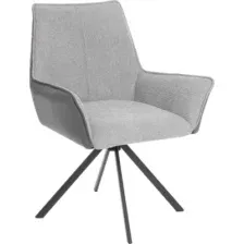 Стул Tetchair Мурано опора 360 (велюр/букле (HYP)/экокожа, светло-серый/графит)