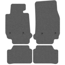 Комплект ковриков для авто Alicosta BMW 1-Series II (хэтчбек 5 дв / F20, F21) 2011 - 2020 (серый, ромб)
