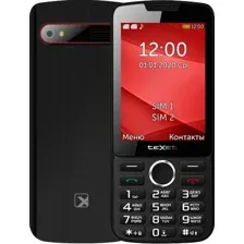 Мобильный телефон TEXET TM-308 Black-red