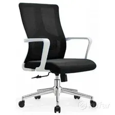 Офисное кресло SitUp Cube white chrome (сетка black/black)