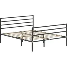 Кровать Домаклево Металика Г4+Г3 160х200 (черный)