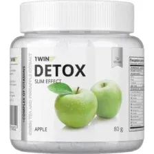 Комплексная пищевая добавка 1WIN Detox Slim Effect с экстрактом зеленого чая (80г, яблоко)