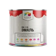 Эмаль ПФ-115 белая LIDA 2кг