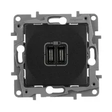 Розетка Legrand Etika 672635 (антрацит)