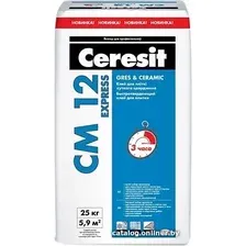 Клей для плитки Ceresit CM 12 Express (25 кг)