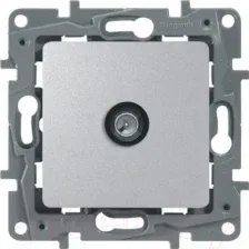 Розетка Legrand Etika 672465 (алюминий)