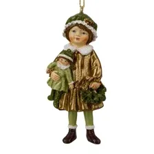 Елочная игрушка Erich Krause Decor. Девочка с куклой рождественская / 64564