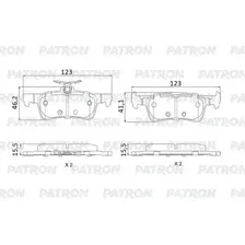 Тормозные колодки дисковые задняя ось PATRON PBP302