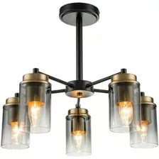 Люстра средней высоты Escada 2118/5P (Black/Brass)
