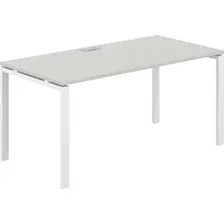 Офисный стол Norden 160х80х75 SG.209.SH.63.WH (белый/серый бархат)