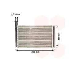 VAN WEZEL 58006061 - Теплообменник, отопление салона