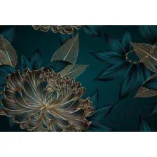 Фотообои листовые Vimala Рисованные цветы 5 (270x400)