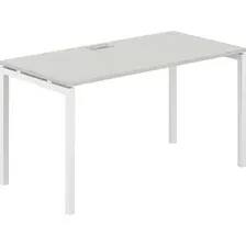 Офисный стол Norden 140х70х75 SG.205.SH.44.WH (белый/серый бархат)