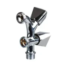 Кран садовый 1/2" нар. х 3/4" нар. х 3/4" нар., AV Engineering (инд. упак.)