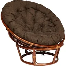 Кресло садовое Tetchair Papasan 23/01 W с подушкой 125 (пекан орех/коричневый)