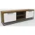 Тумба Hype Mebel ТВ 150x40 (черный-дуб галифакс олово)