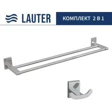 Набор аксессуаров для ванной Lauter 21SH8391 + 21SH8321 (Chrome, 2 предмета)