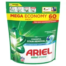 Капсулы для стирки Ariel Все в 1 Горный родник (60 шт)