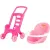 Коляска для кукол Полесье Pink Line 2х1 44525