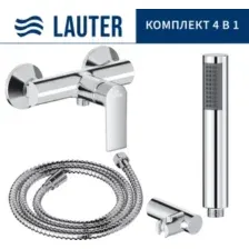 Смеситель Lauter Reef 21СК9678C с лейкой Relexa Lily 21S10048