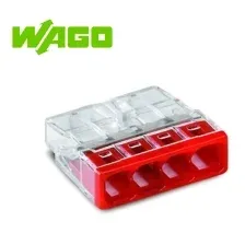 Клемма строительно-монтажная 4 отверстия Wago 2273-204