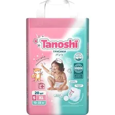 Трусики-подгузники Tanoshi Baby Pants XL 12-22 кг (20 шт)