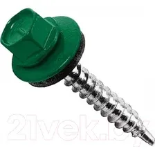 Саморез Starfix Кровельный 4.8x29 шайба с прокл. PT1 / SMV1-65462-5 (5кг, оцинкованный, RAL 6005 зеленый мох)